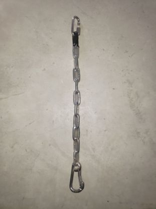 Picture of 12" x 6mm Chain Draw with 10mm Wire Gate Carabiner 